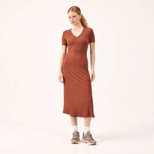VESTIDO COLCCI CANELADO 445701071 MARROM SIGMA